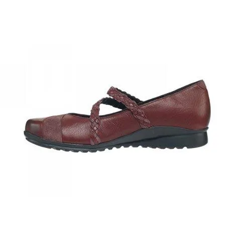 Aetrex Ada Braided Mary Jane (Women) - Burgundy