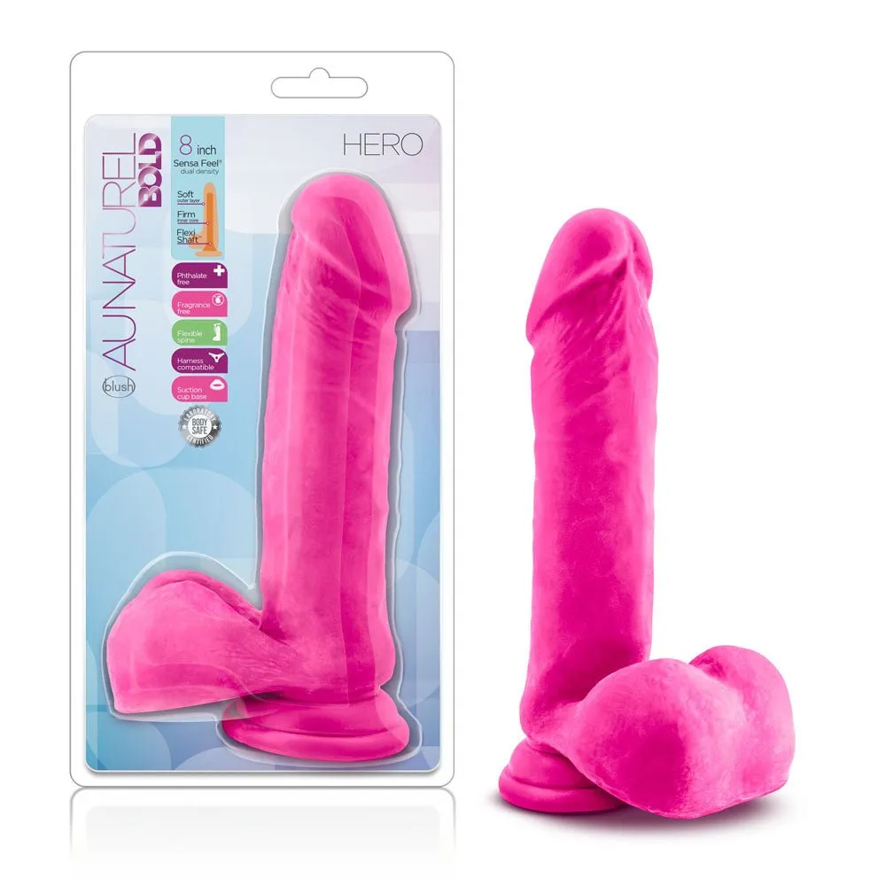 Au Natural - Bold - Hero - 8 Inch Dildo