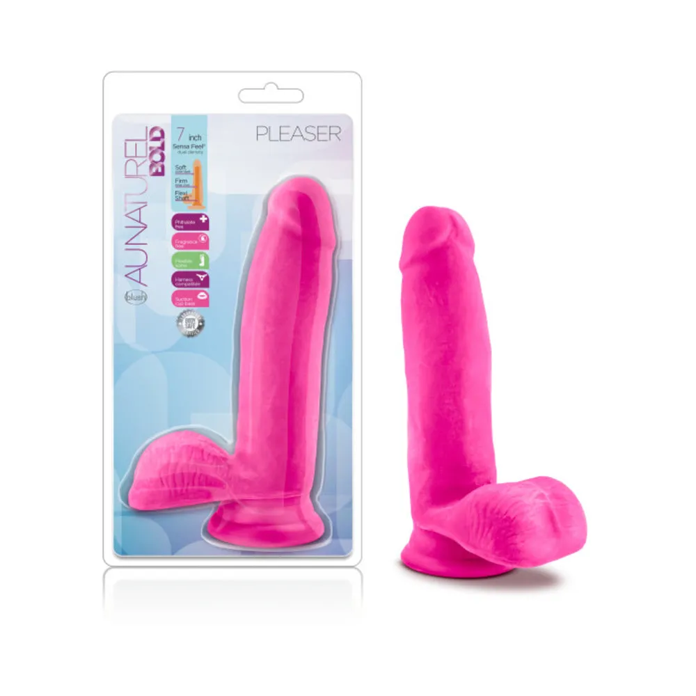 Au Naturel Bold Pleaser Dildo 7 Pink