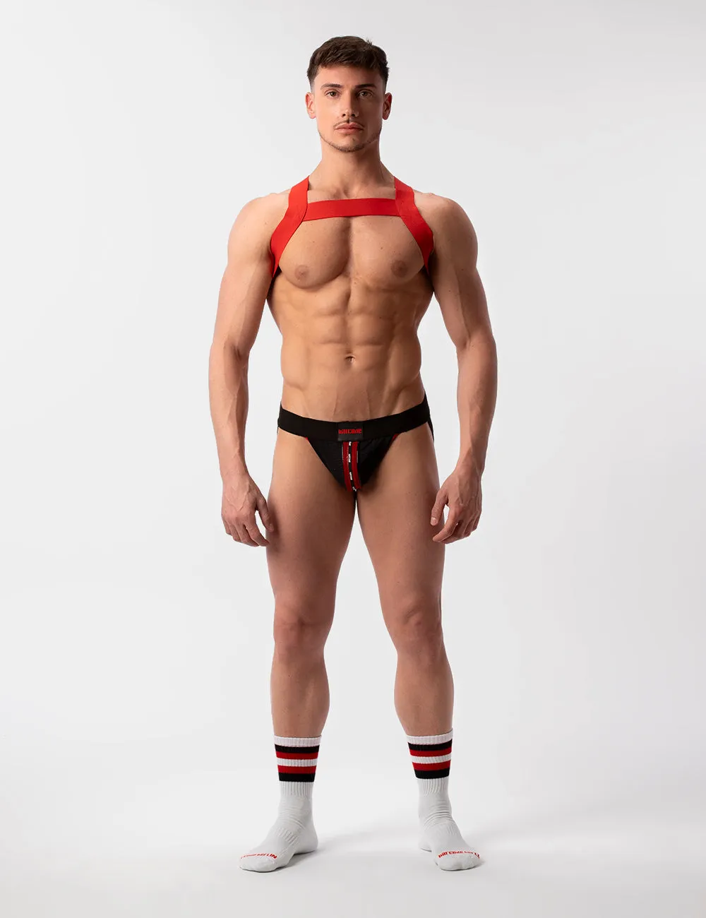 Barcode Berlin Mesh Jock Tel Black Red