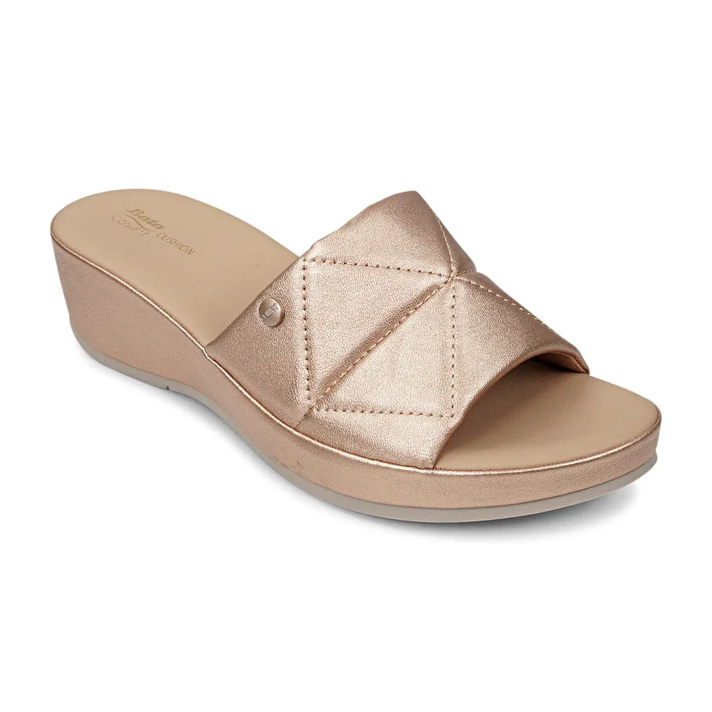 Bata Comfit RELIFT Low-Heel Platform Slip-On Sandal for Women