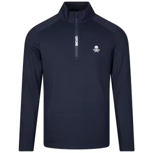 Brushed Back Tech Quarter Zip Pullover Twilight - AW24