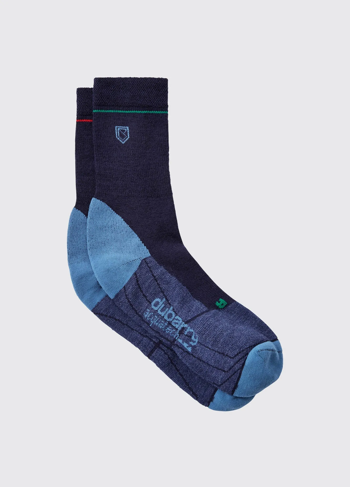 Cadiz Short Sailing Socks, Moisture Wicking/Quick Drying/Insulated - Navy