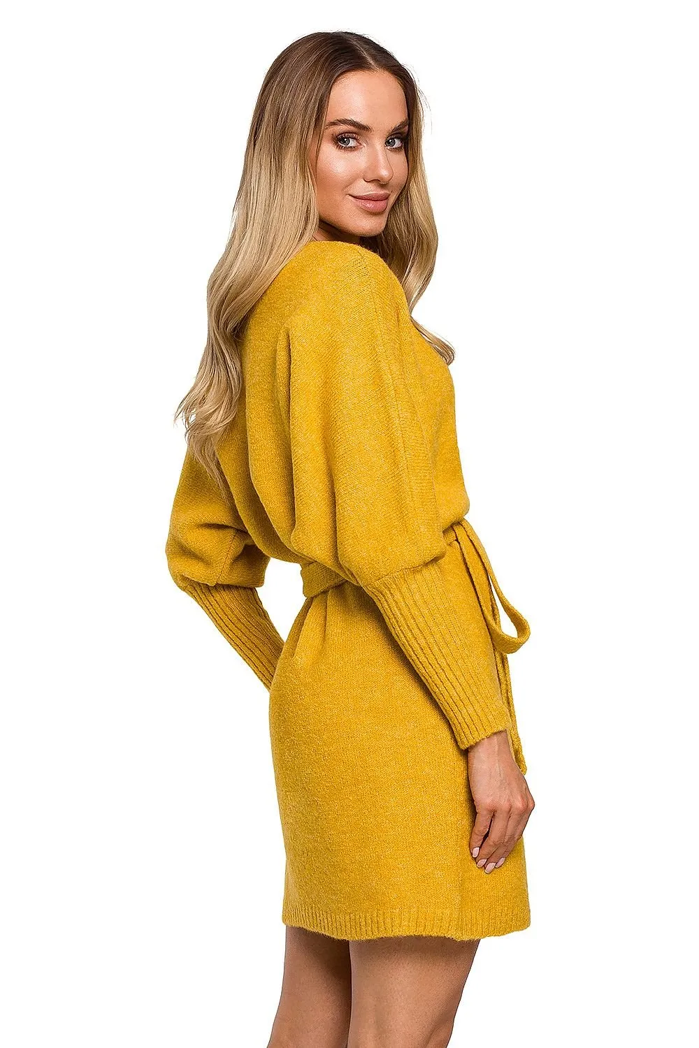 Chic Adjustable Tie Sweater Dress