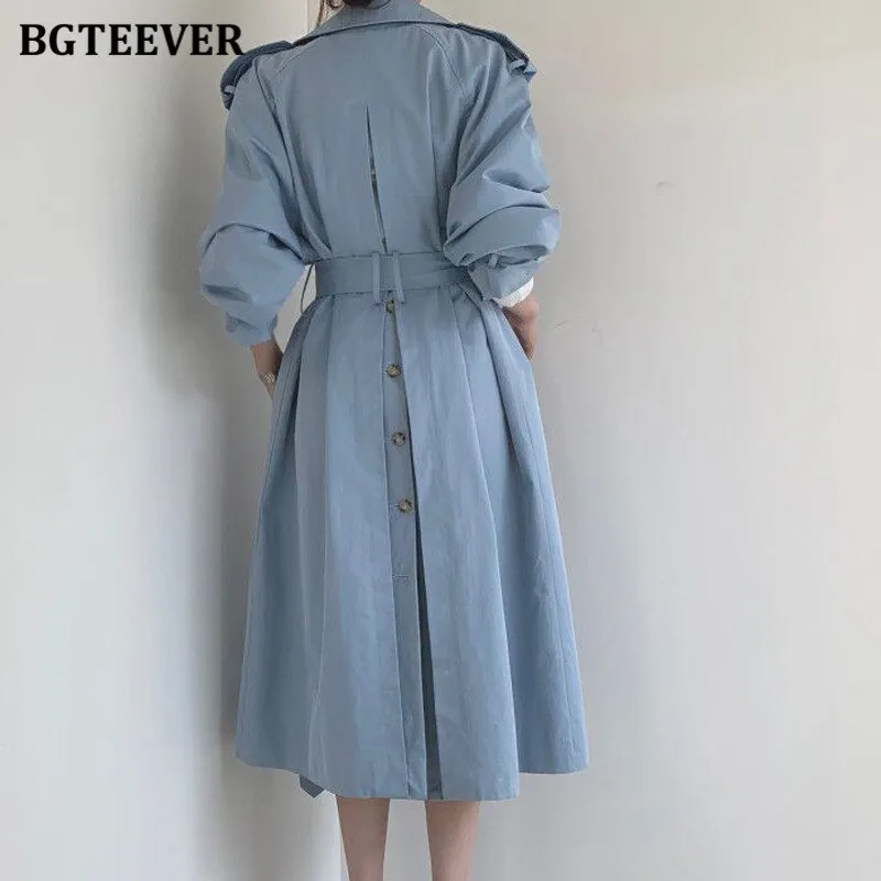 Christmas Gift Joskaa Stylish Oversized Women Long Trench Coats 2024 Autumn Winter Double Breasted Belted Loose Casual Female Long Overcoat