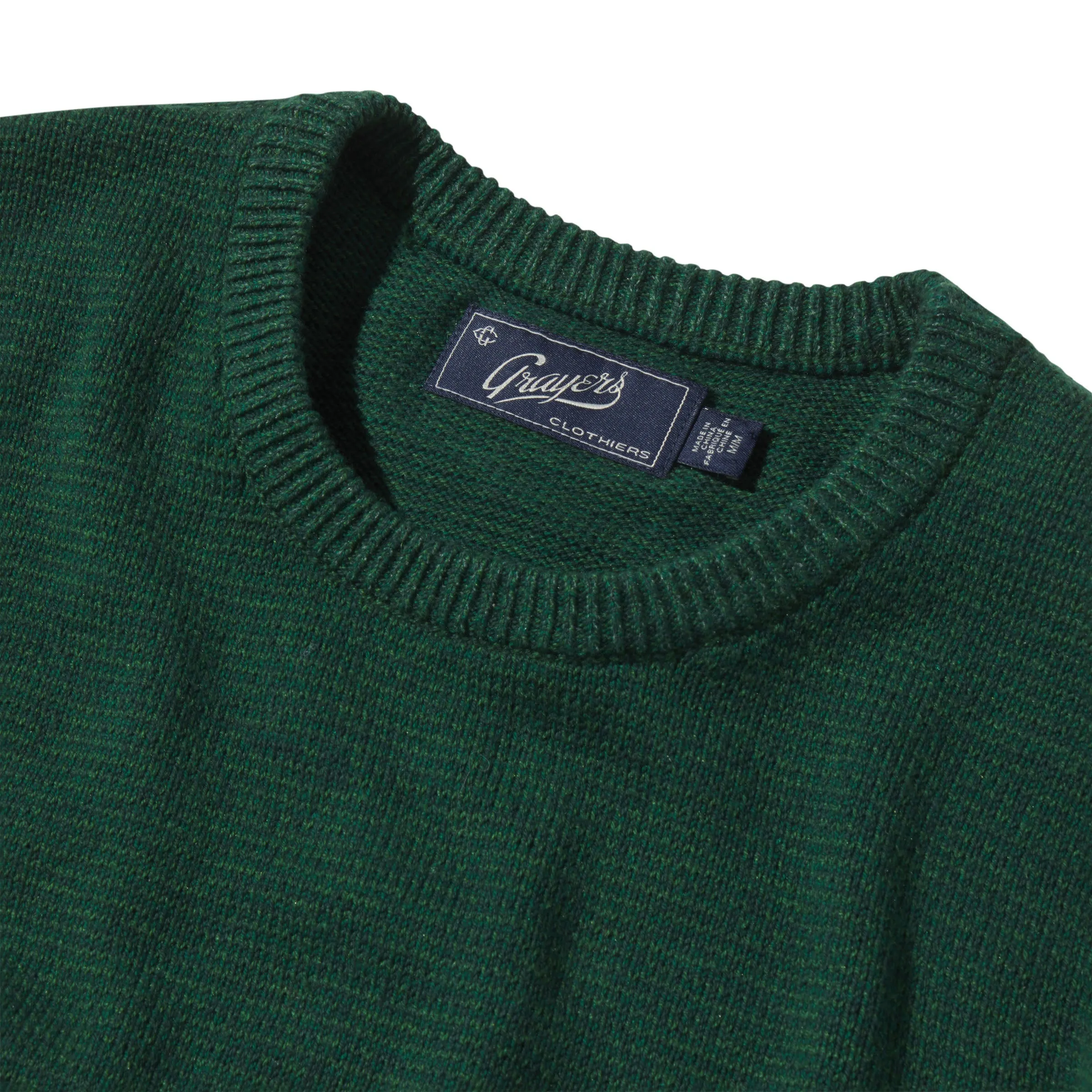 Collegiate Cotton Rich  Crew - Forest