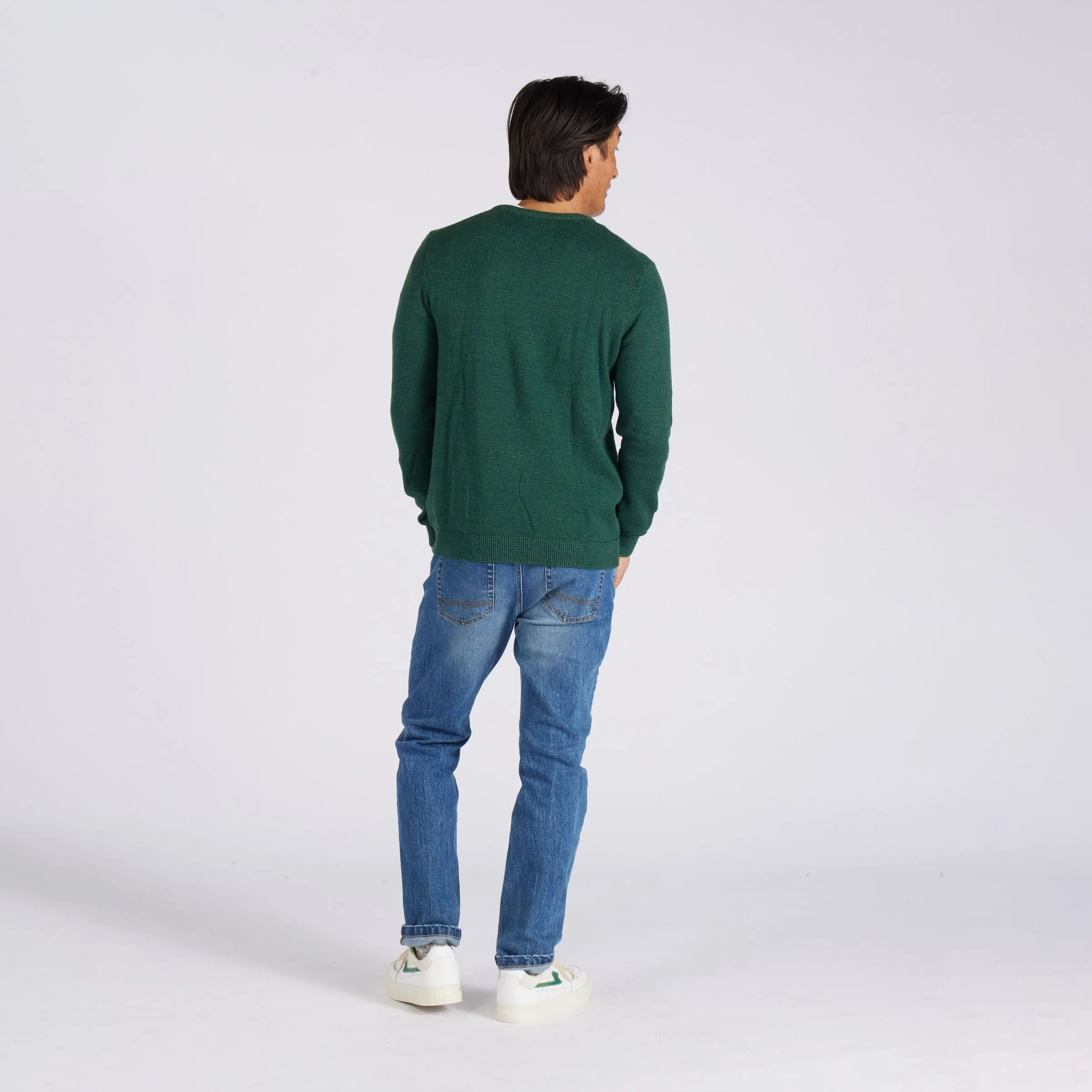 Collegiate Cotton Rich  Crew - Forest