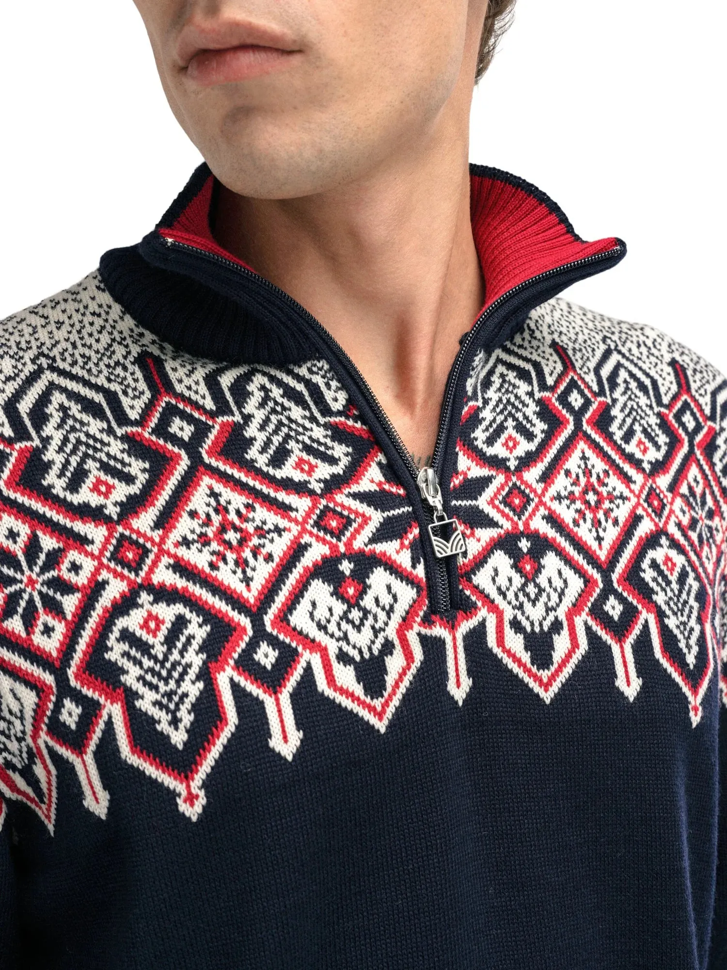 Dale of Norway | Winterland Sweater | Men's | Navy/Off White/Raspberry