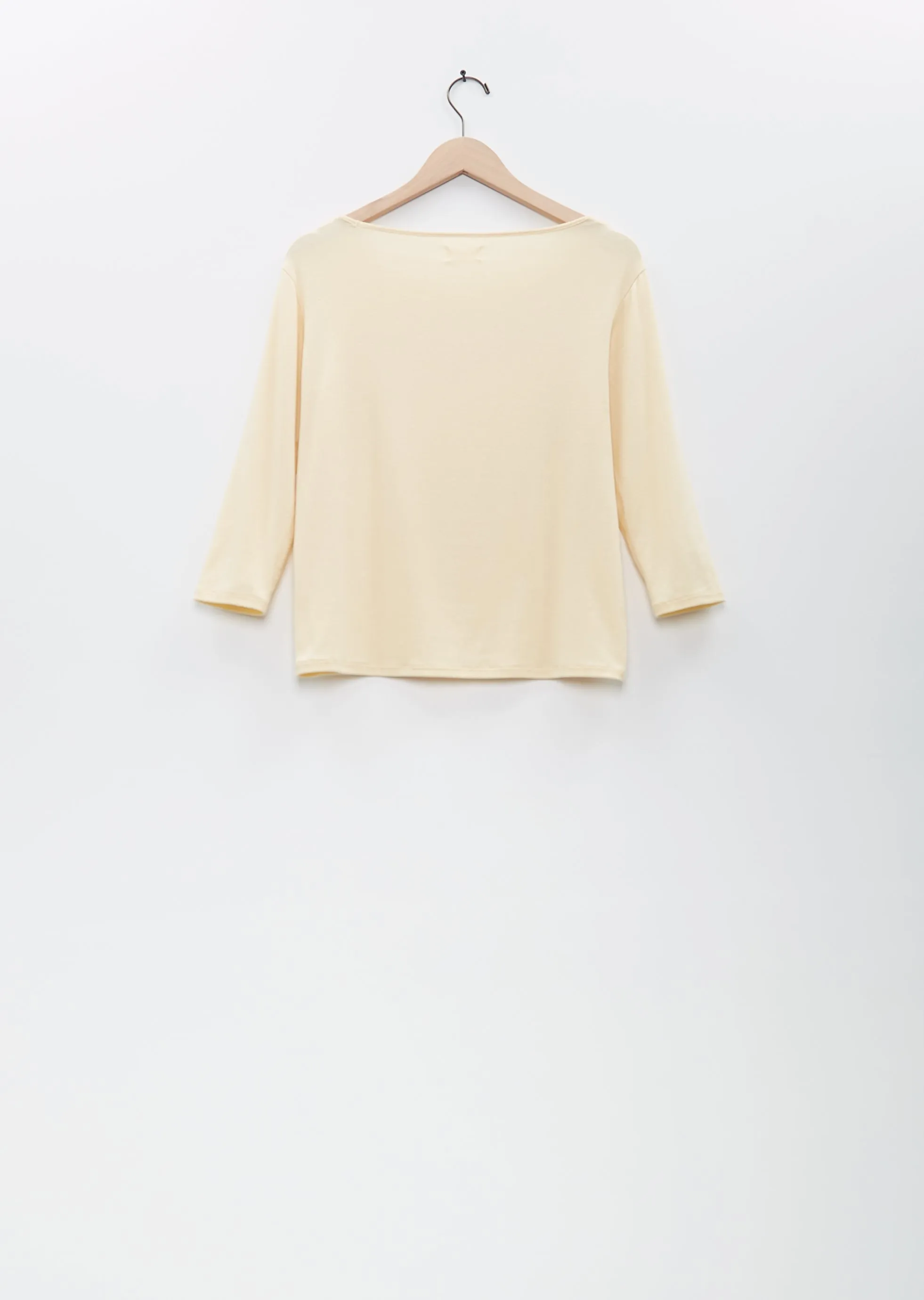 Didion Rib Tee — Pale Yellow