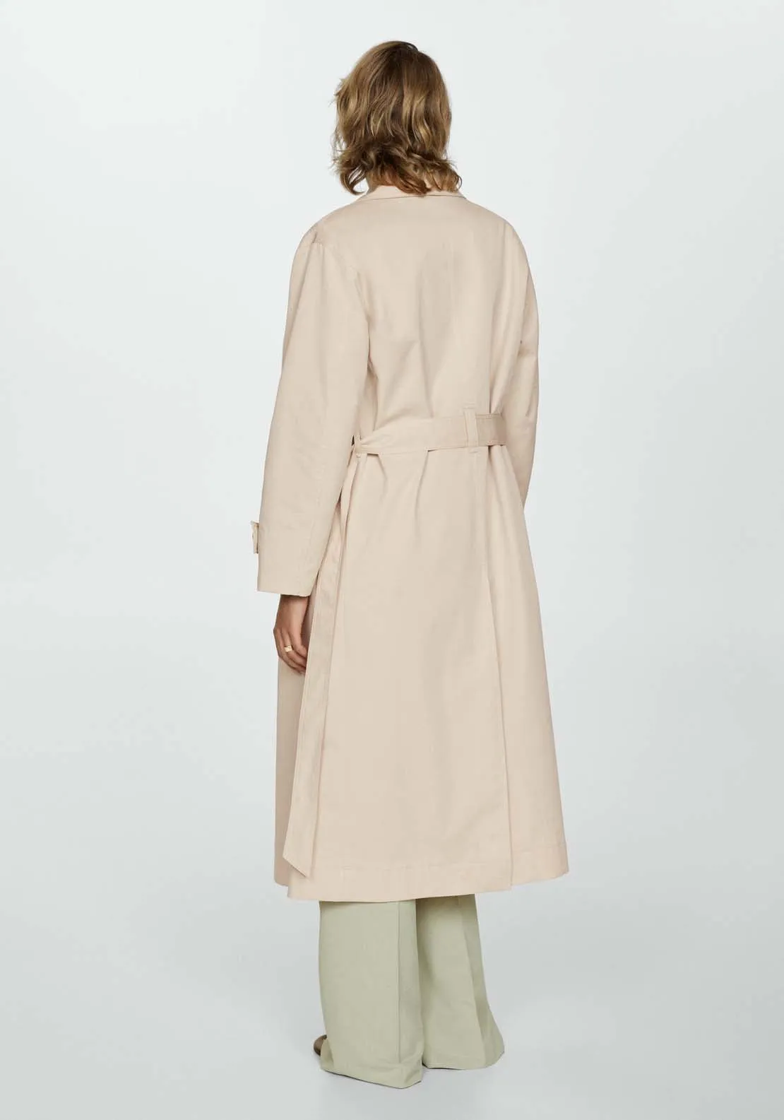 Double-button trench coat - Light Beige