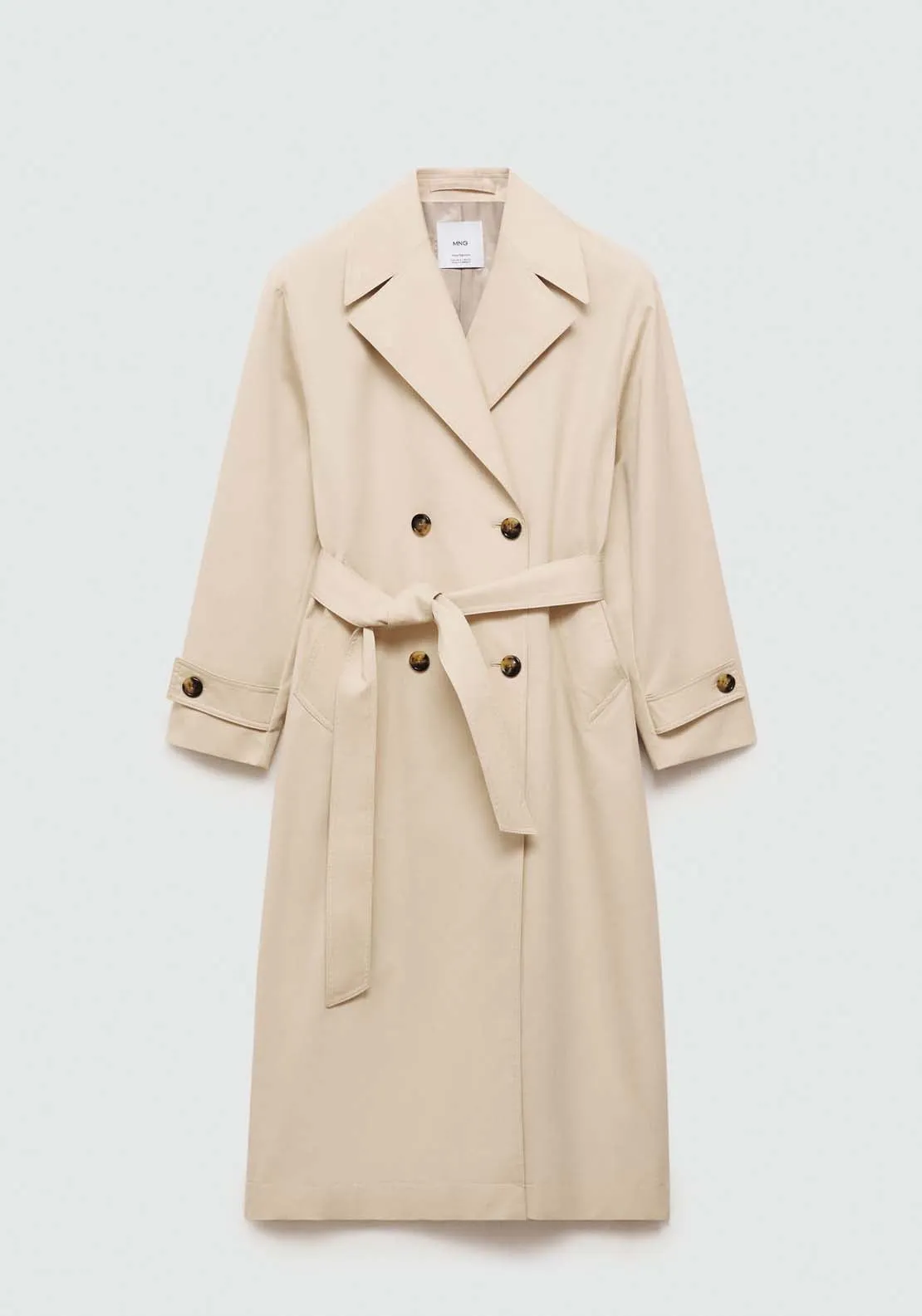 Double-button trench coat - Light Beige