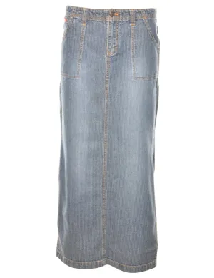 Extra Long Denim Skirt - M