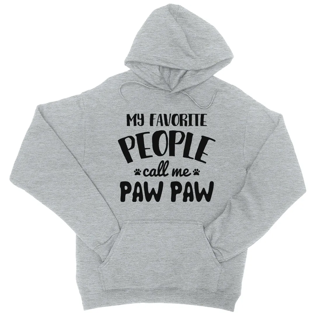 Favorite People Paw Paw Unisex Fleece Hoodie Caring Father's Day