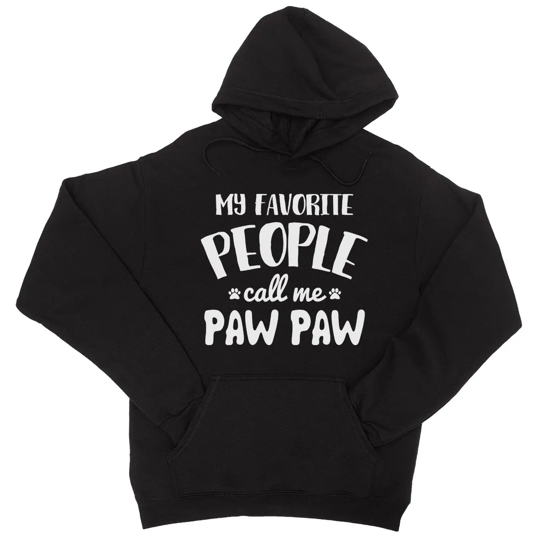 Favorite People Paw Paw Unisex Fleece Hoodie Caring Father's Day