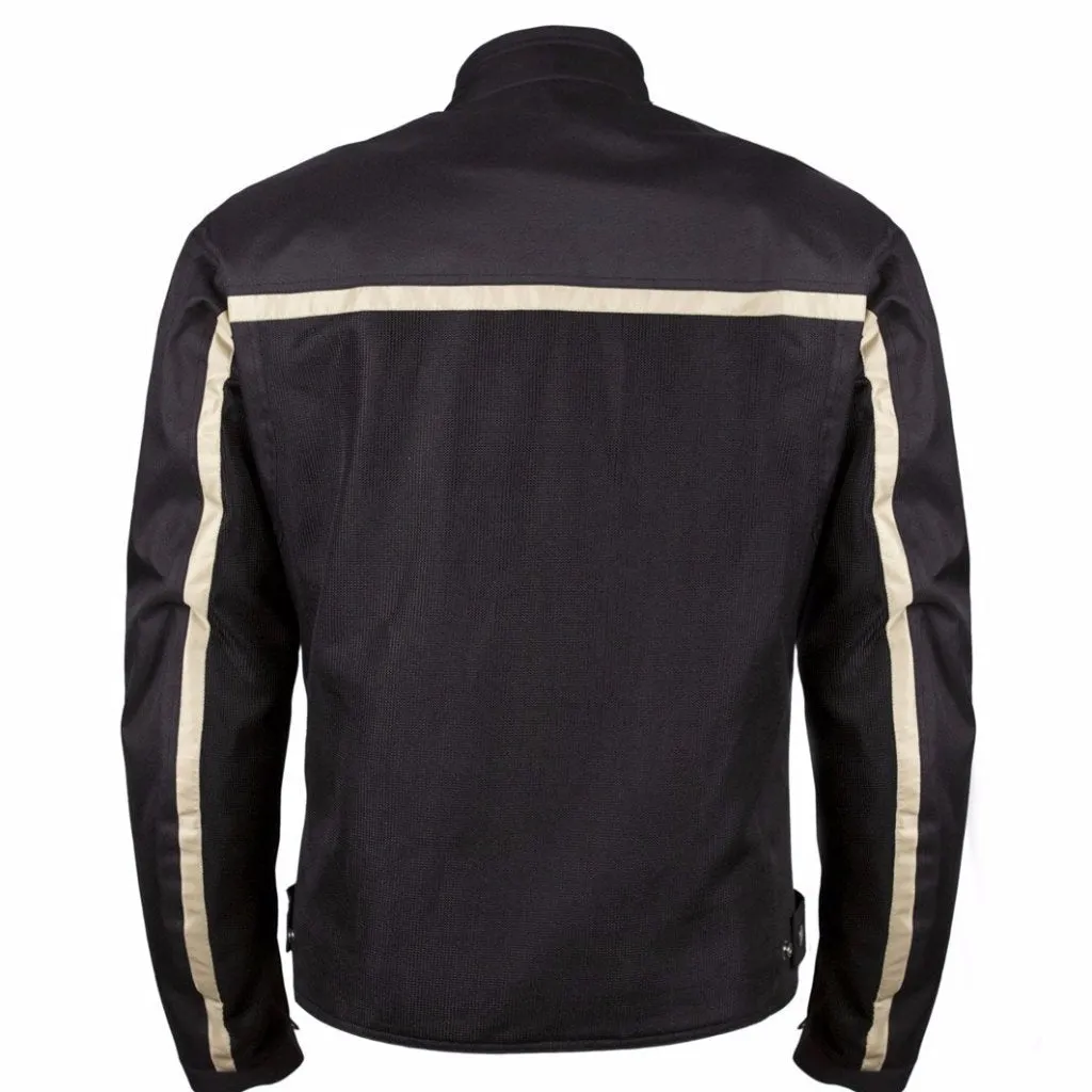 Helstons DAYTONA Mesh fabric motorcycle Jacket in BLACK