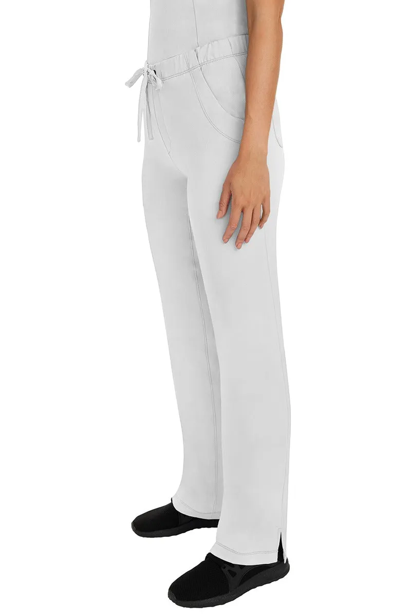 HH Works Women's Scrub Set Monica Top & Petite Rebecca Pant | White