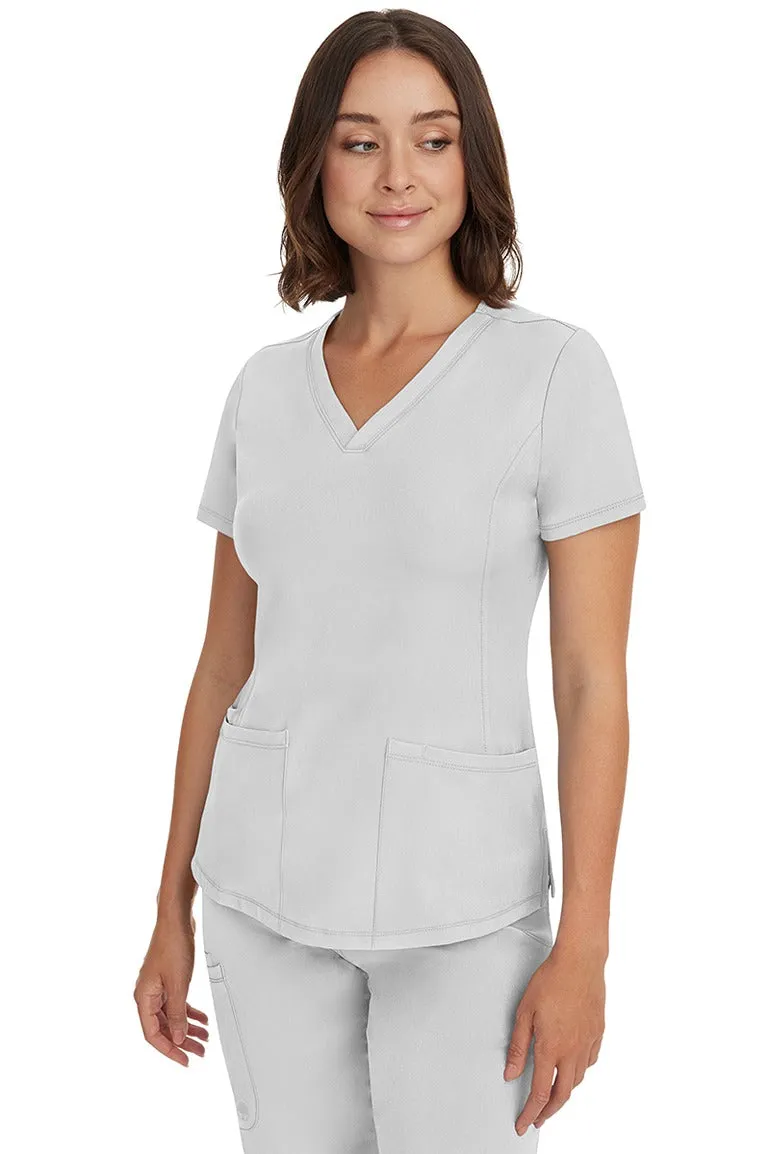 HH Works Women's Scrub Set Monica Top & Petite Rebecca Pant | White