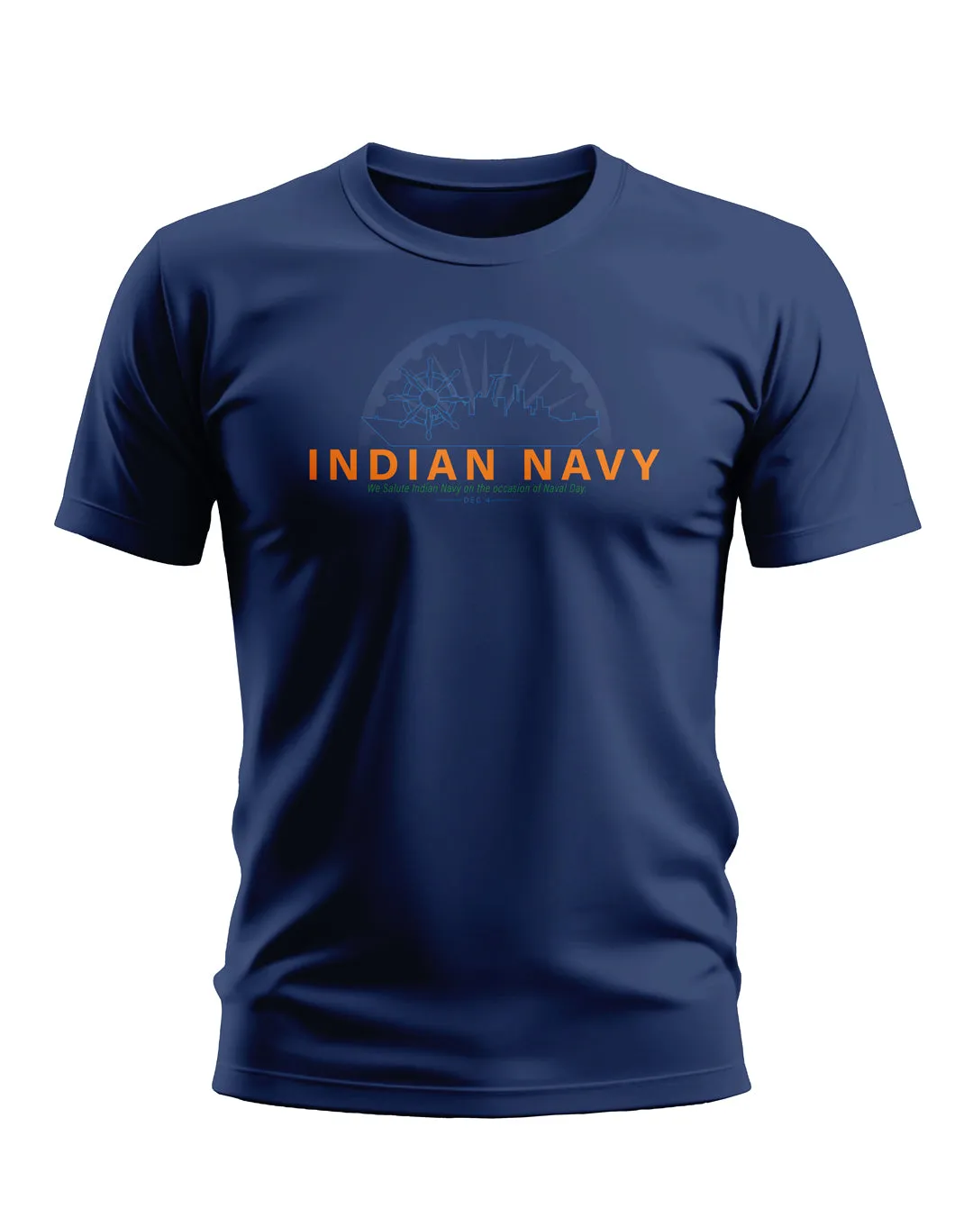 Indian Navy Salute Soft Cotton T-shirt