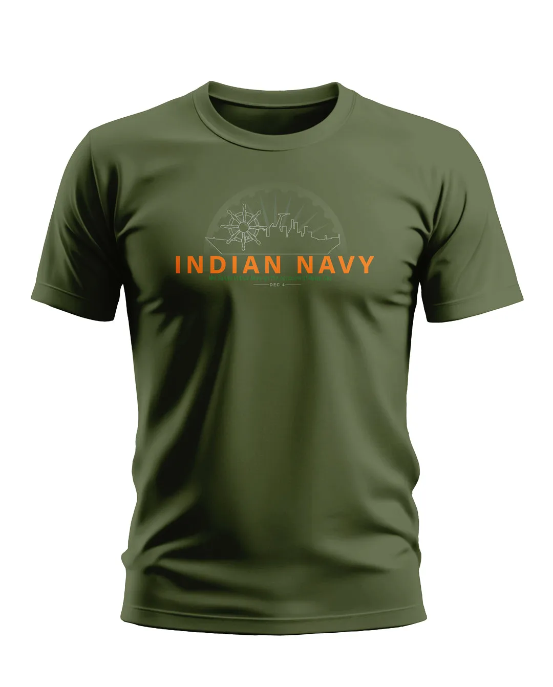 Indian Navy Salute Soft Cotton T-shirt