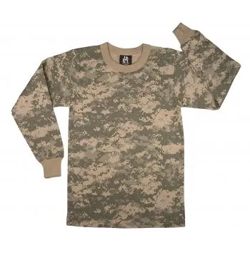 Kids Long Sleeve Camo T-shirt