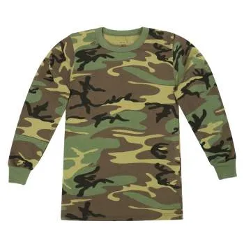 Kids Long Sleeve Camo T-shirt