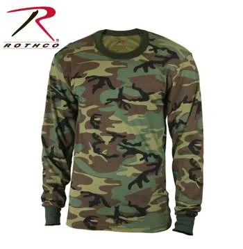 Kids Long Sleeve Camo T-shirt