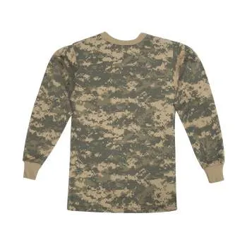 Kids Long Sleeve Camo T-shirt