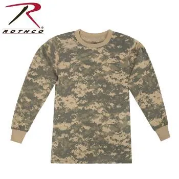 Kids Long Sleeve Camo T-shirt