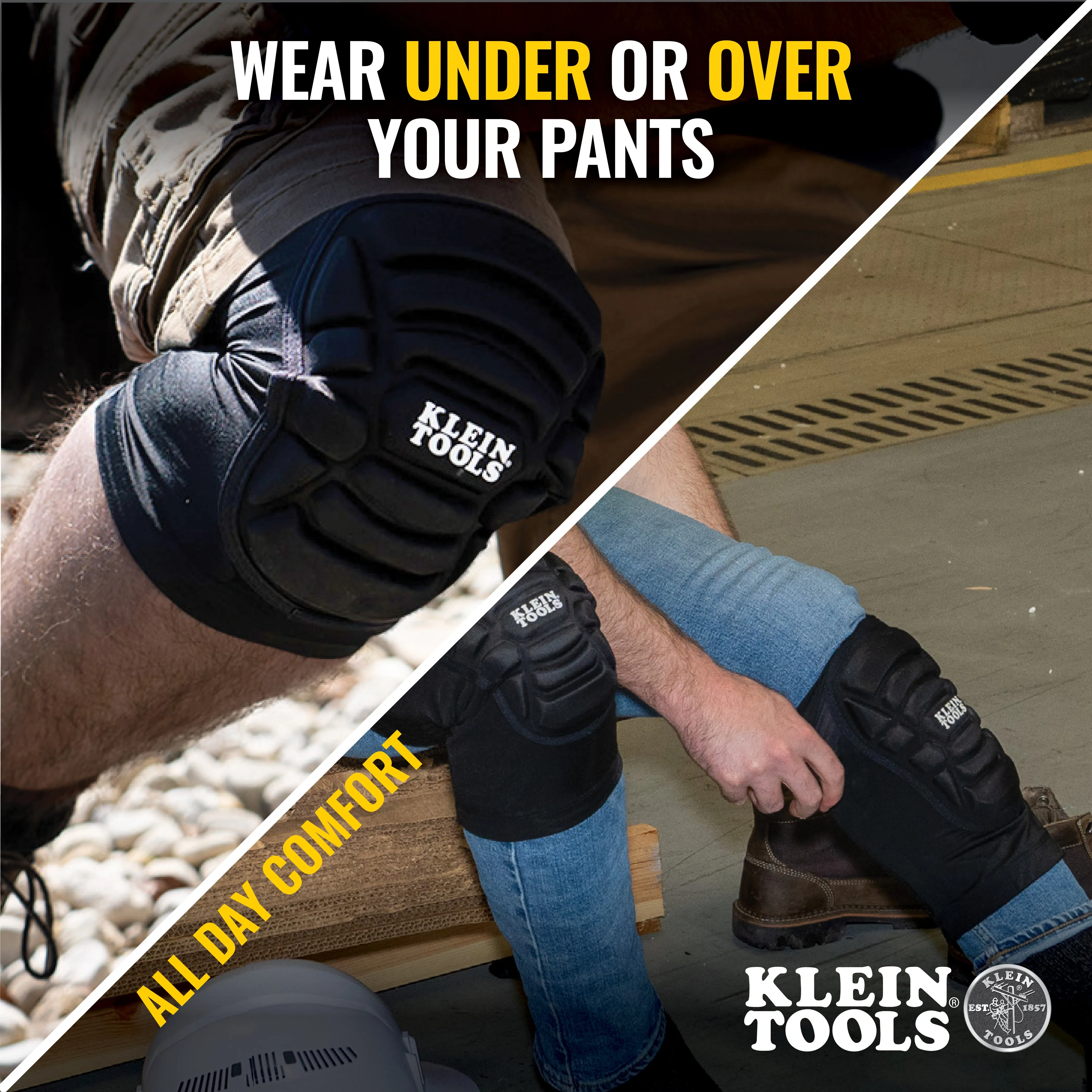 Knee Pad - Klein Tools Lightweight Knee Pad Sleeves, S/M, 60614