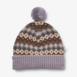 Knit Beanie Nolo - multi lavender