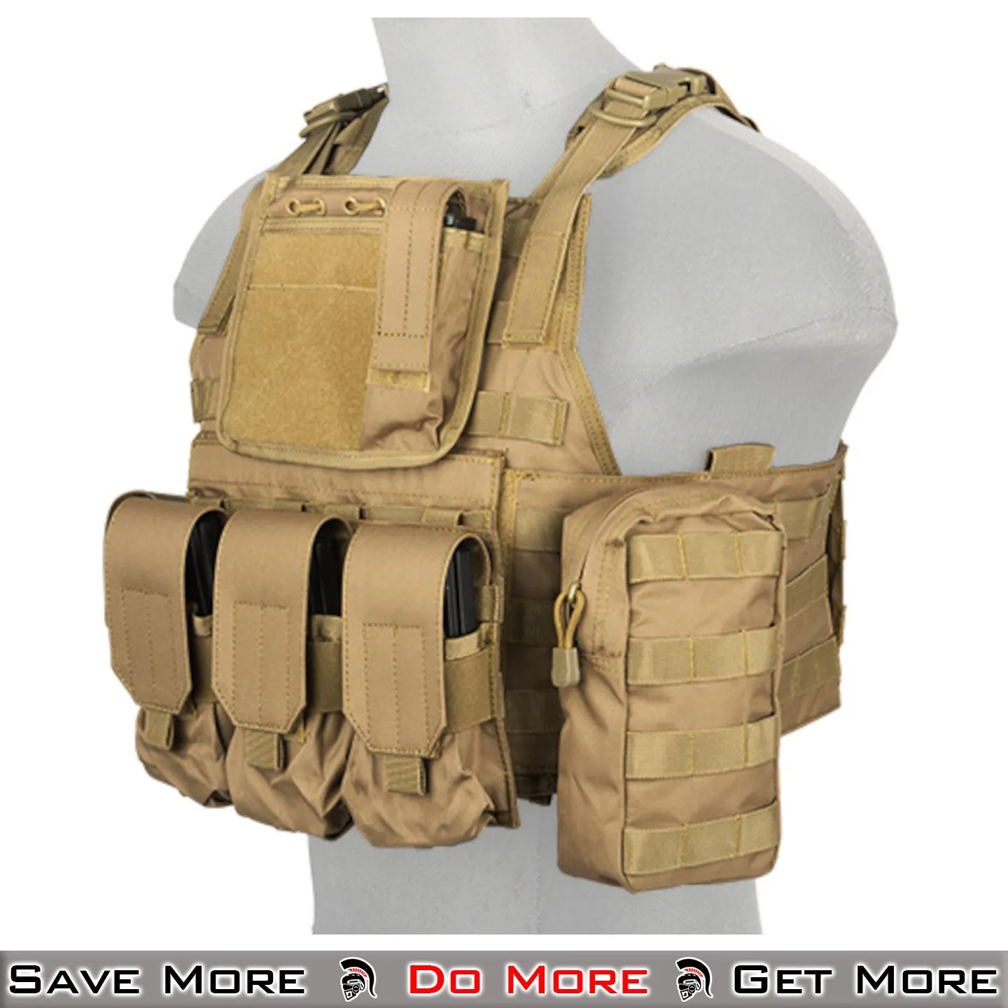 Lancer Tactical 600D Nylon Assault Tactical Vest Airsoft Vest Tactical Plate Carrier