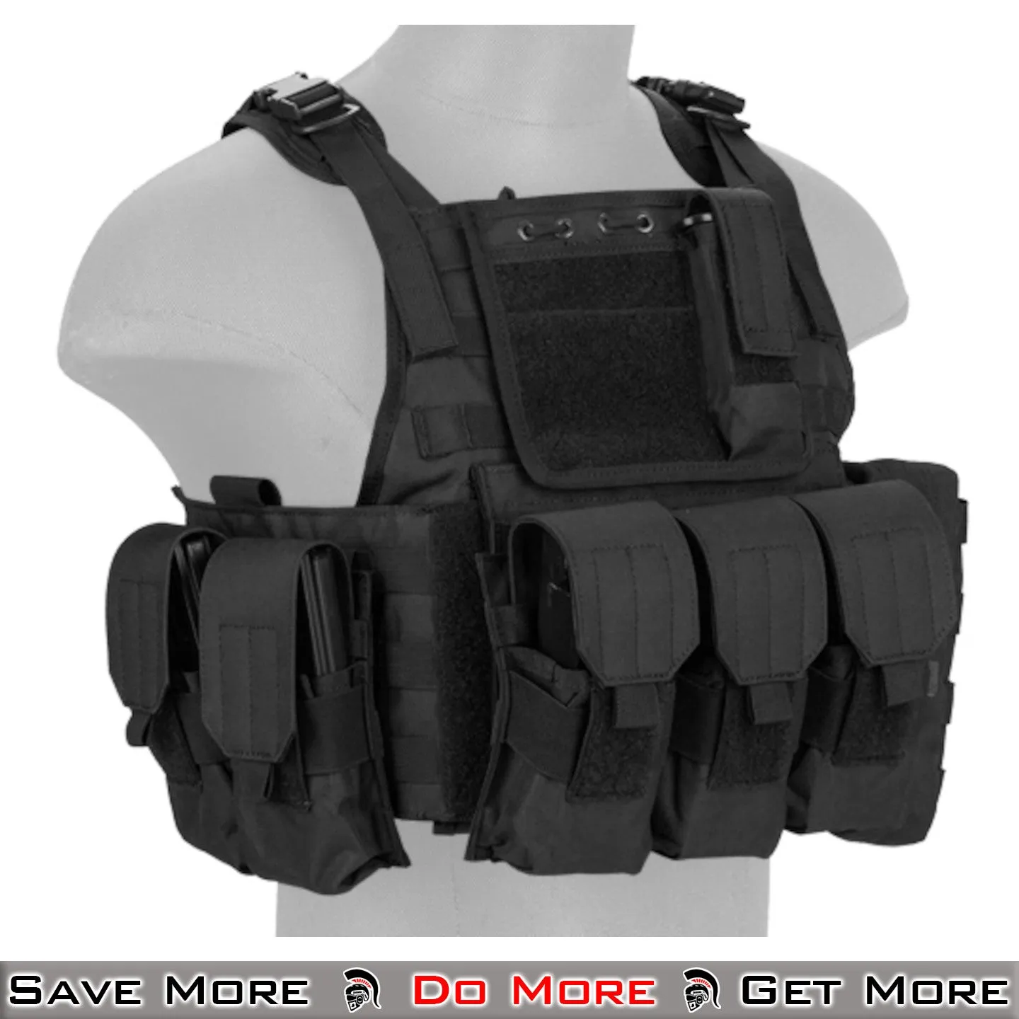 Lancer Tactical 600D Nylon Assault Tactical Vest Airsoft Vest Tactical Plate Carrier