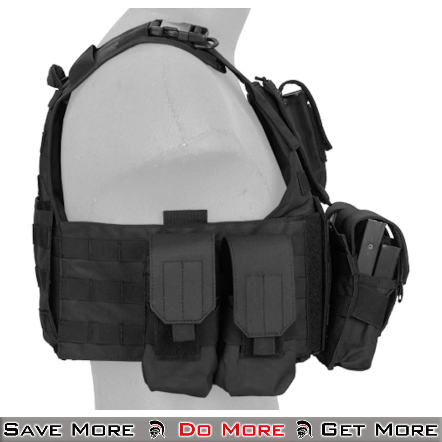 Lancer Tactical 600D Nylon Assault Tactical Vest Airsoft Vest Tactical Plate Carrier