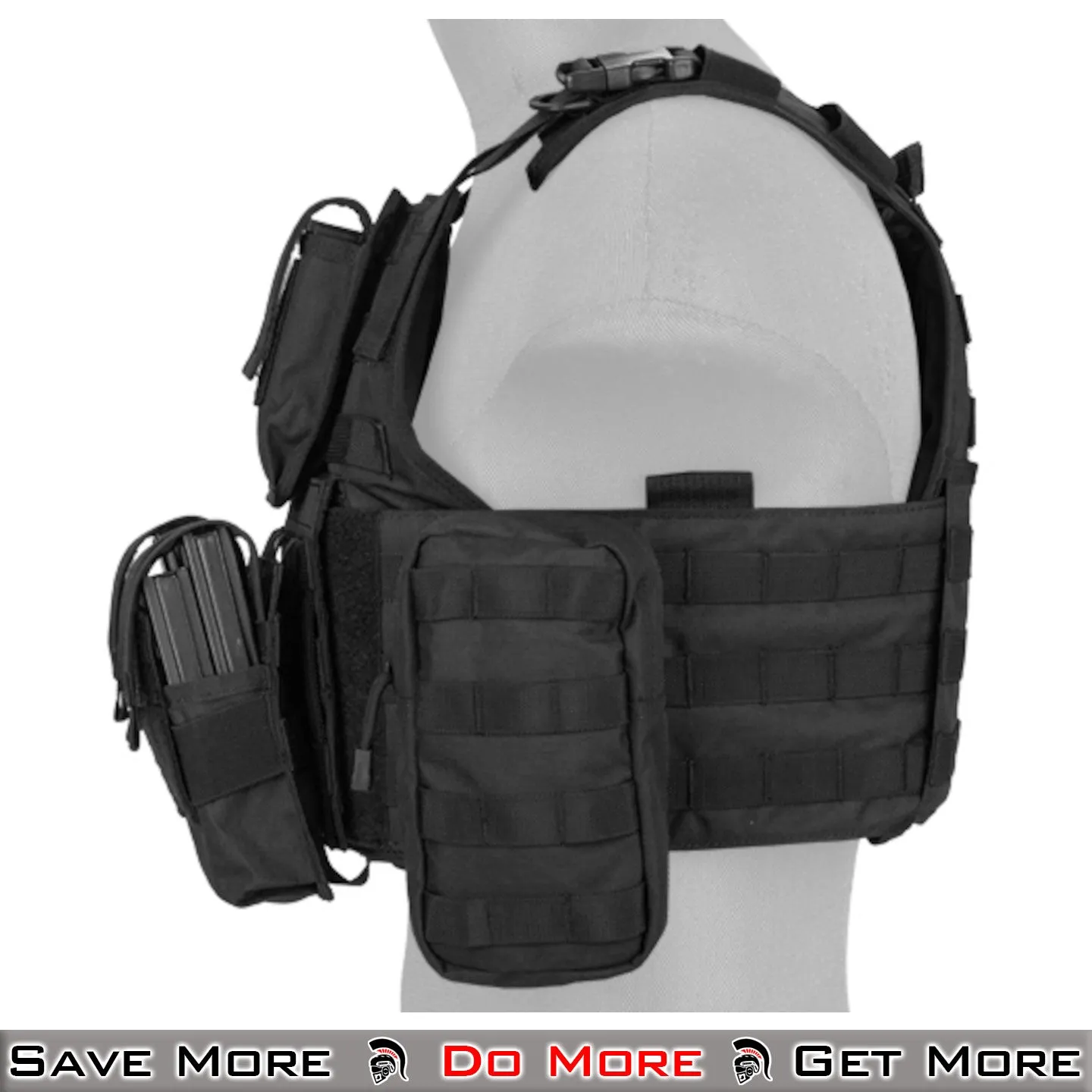 Lancer Tactical 600D Nylon Assault Tactical Vest Airsoft Vest Tactical Plate Carrier