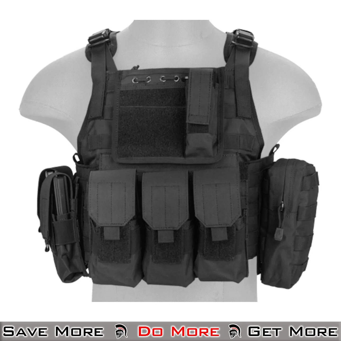 Lancer Tactical 600D Nylon Assault Tactical Vest Airsoft Vest Tactical Plate Carrier