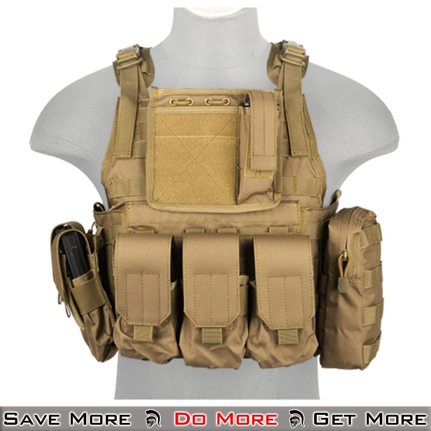 Lancer Tactical 600D Nylon Assault Tactical Vest Airsoft Vest Tactical Plate Carrier