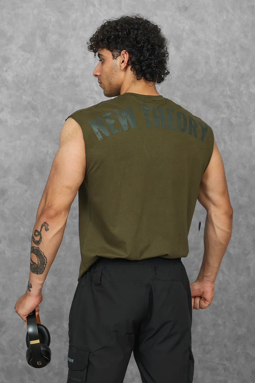 Legacy Cut Off Tank - Dark Olive