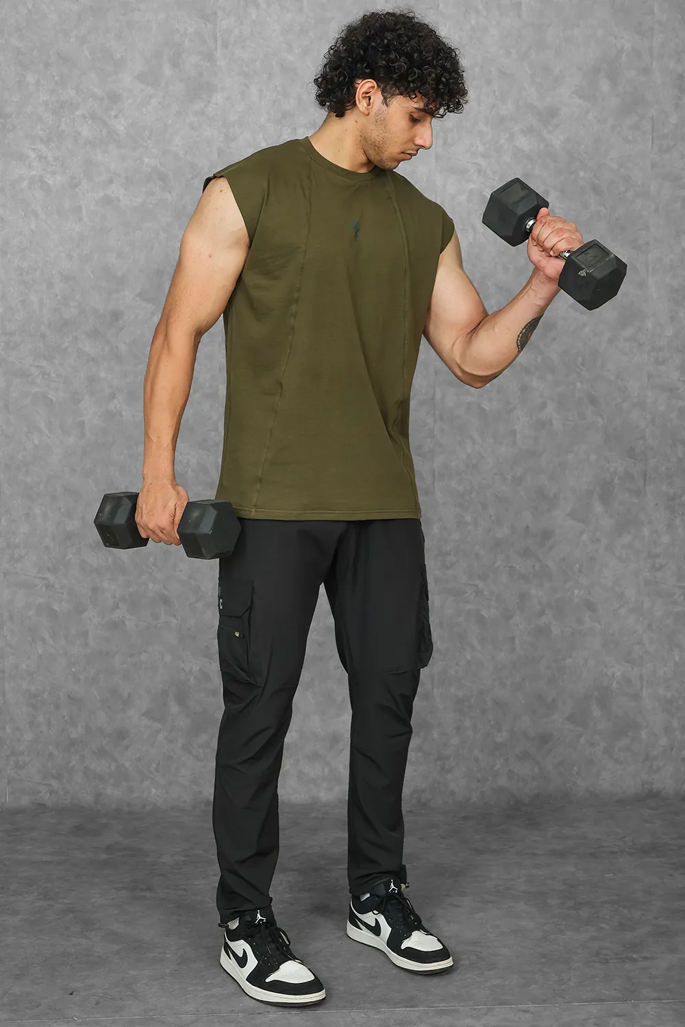 Legacy Cut Off Tank - Dark Olive