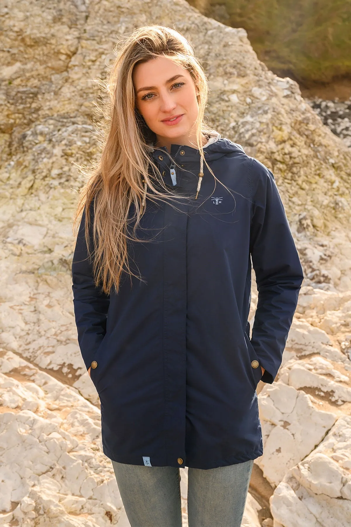 Long Beachcomber Jacket - Navy