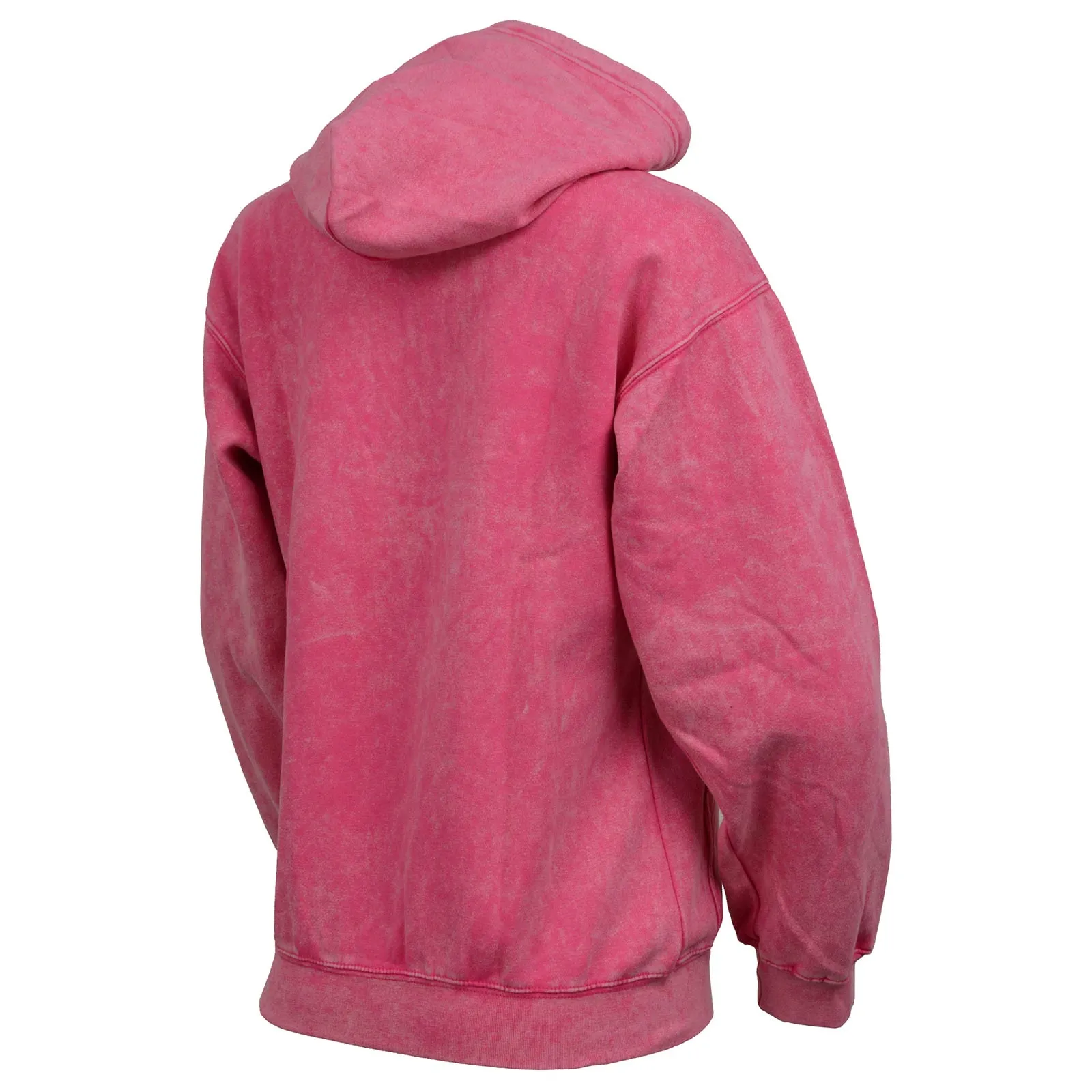 Milwaukee Leather MNG21620 Women's Distressed Pink Sweatshirt Full Zip