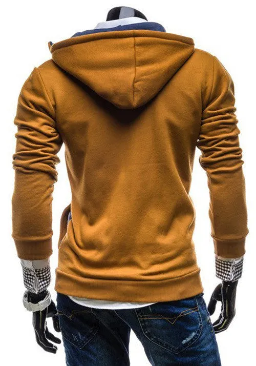 New hot men sweatshirt hoodies zipper design mens sport jacket hoody coat