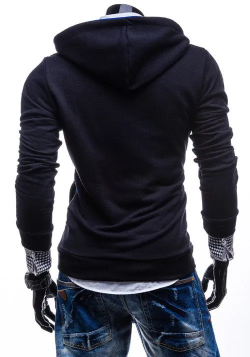 New hot men sweatshirt hoodies zipper design mens sport jacket hoody coat