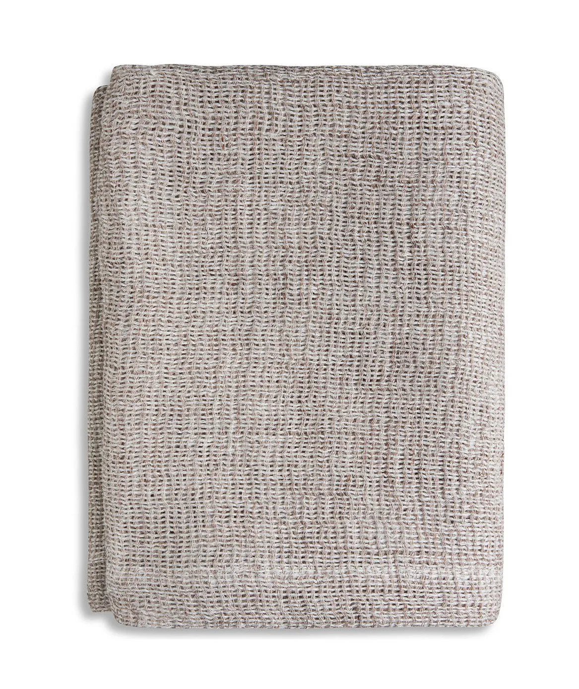 Pale Peach Soft Jacquard Linen Throw