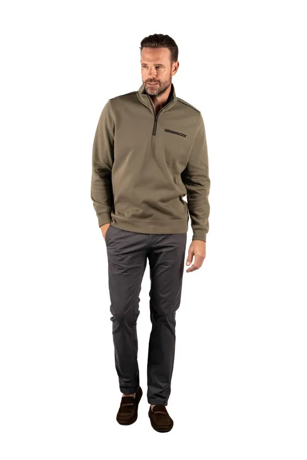 Pre End Mens Jimmy 1/4 Zip Sweatshirt Light Arm