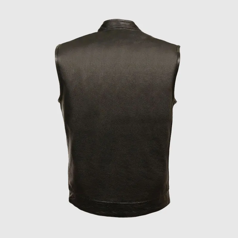 Purchase Exclusive Black Open Neck Club Style Vest For Sale