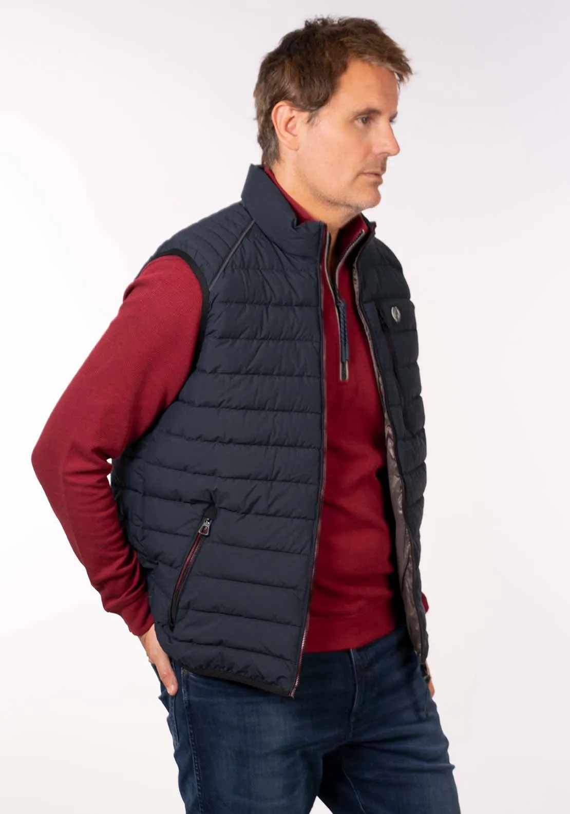 Quilted Gilet - Blue Knight