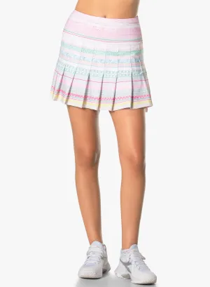 Retro Deco Pleated Skort-short