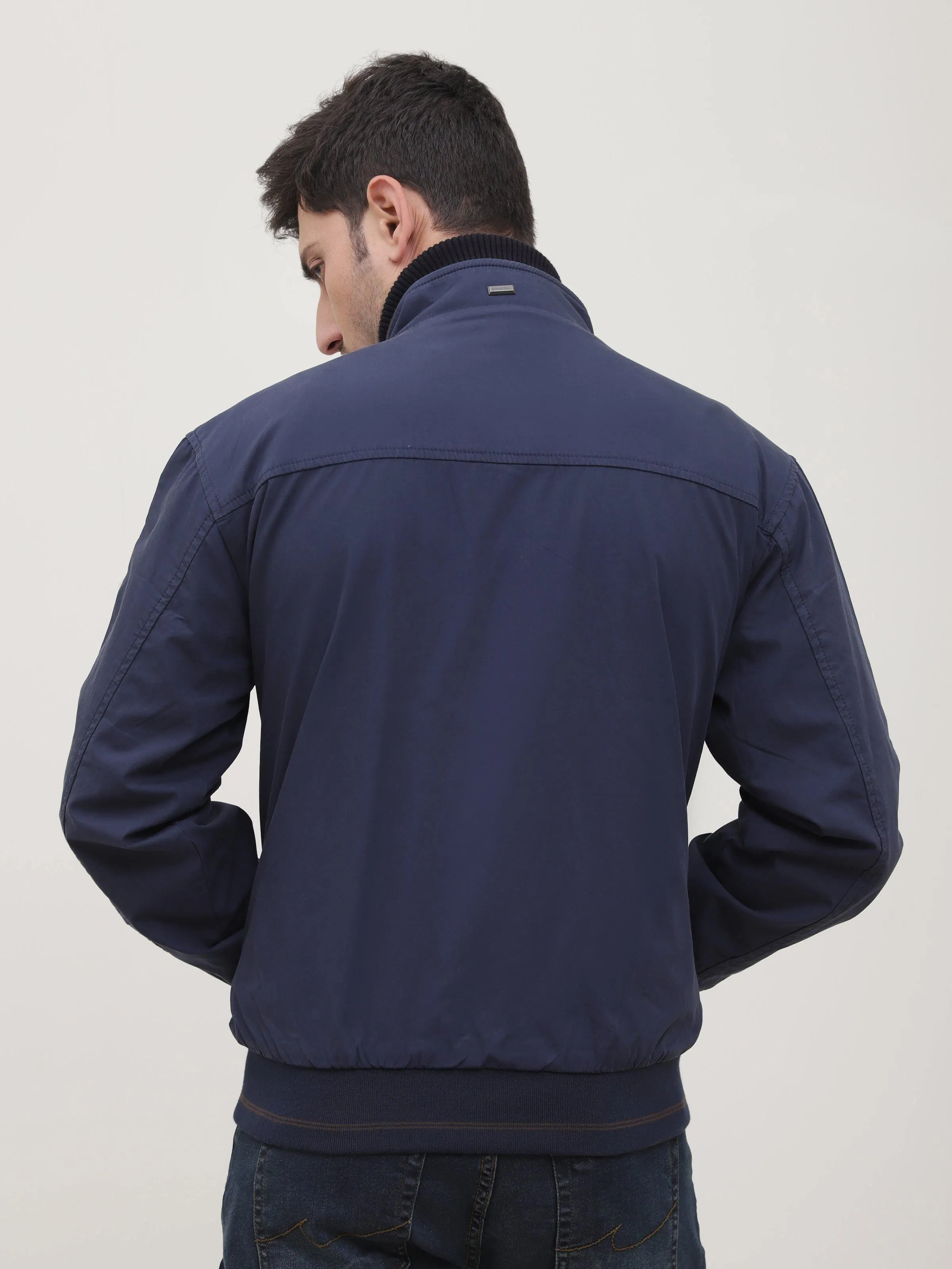 REVERSIBLE JACKET FULL SLEEVE NAVY