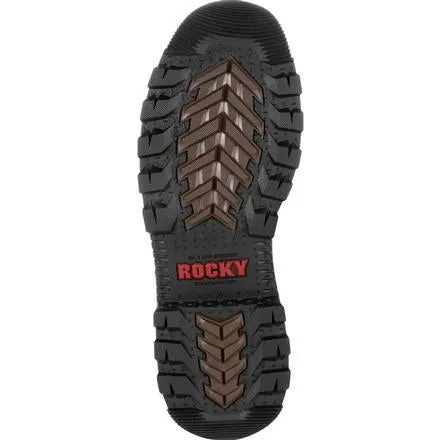 Rocky Men's Rams Horn 8" Comp Toe WP Ins Work Boot - Brown - RKK0284