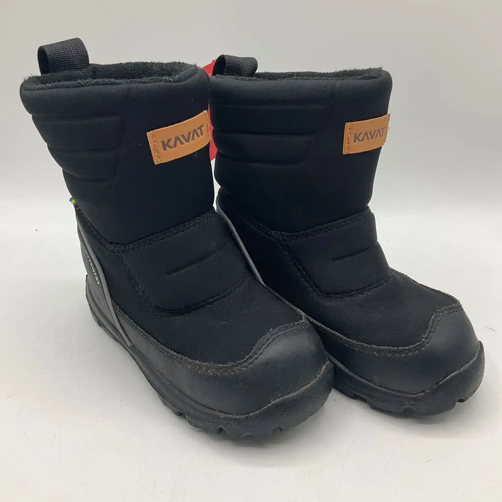 Size 9.5: Kavat Black Insulated Snow Boots